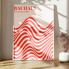 Red Dreams Print | Bauhaus Classic Inspired Art | Red - Larosier Prints