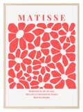 Red Flowers Print | Matisse Classic Inspired Art | Red - Larosier Prints