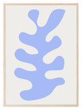 Soft Blue Abstract Shape Print | Modern Artwork - Larosier Prints