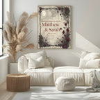 Moon & Rose personalised Forever Print, product photo 3