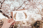 Boho Thank You Wedding Party Cards | Pack of 10 - Larosier Prints