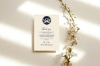 Celestial Swan wedding thank you cards