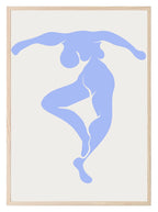 Abstract Silhouette Wall Art Print | Modern Artwork | Blue - Larosier Prints