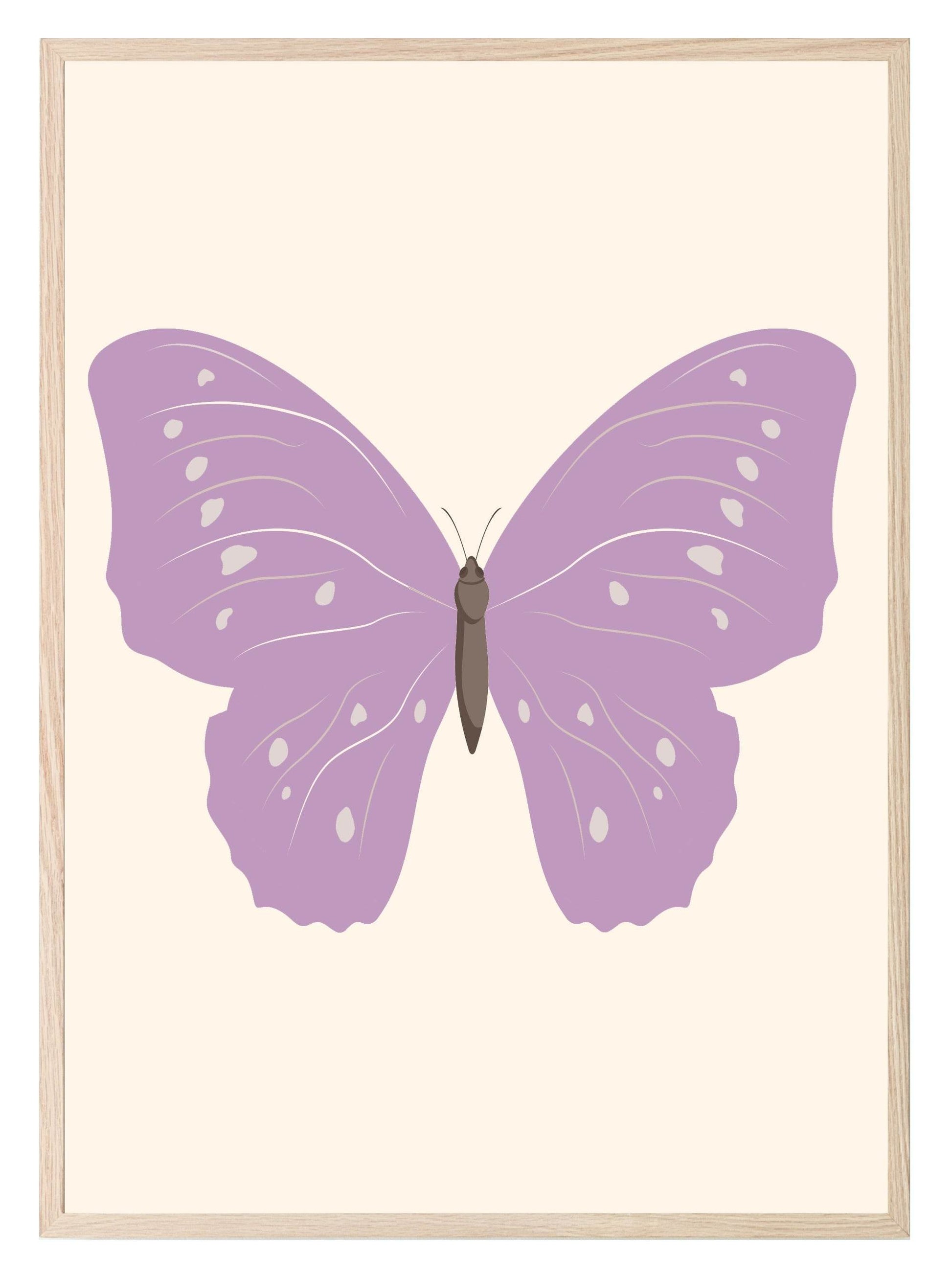 Purple Butterfly Print