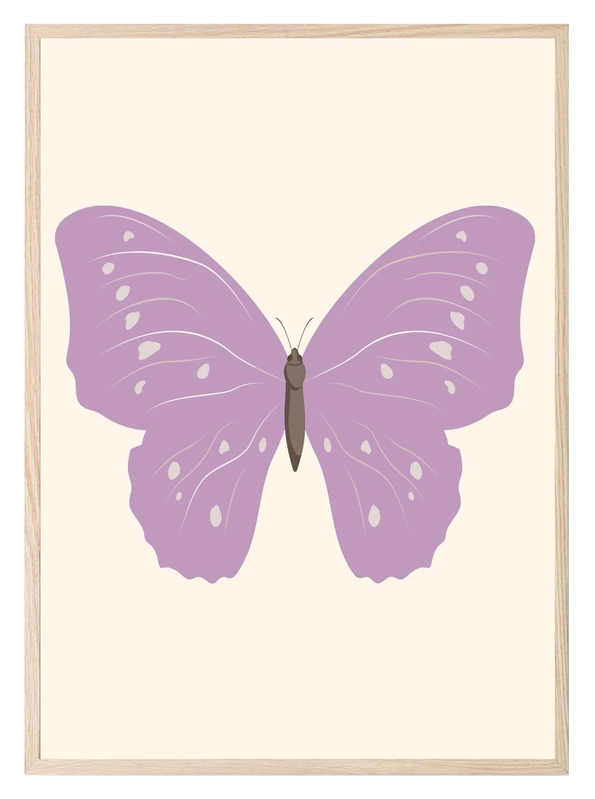 Purple Butterfly Print - Larosier Prints