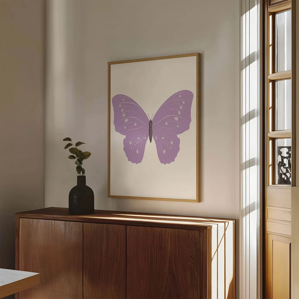 Purple Butterfly Print - Larosier Prints