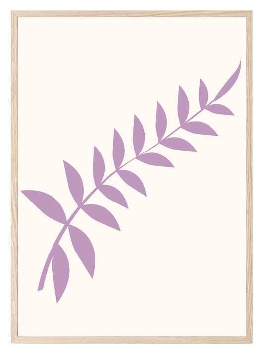Purple Leaves Print