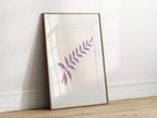 Purple Leaves Print - Larosier Prints