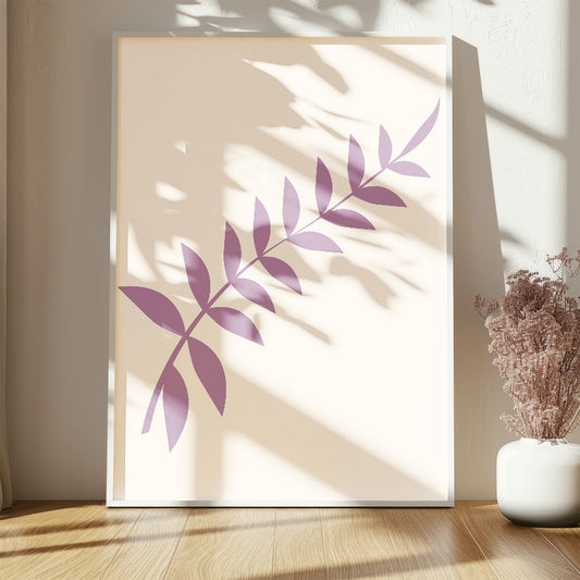 Purple Leaves Print