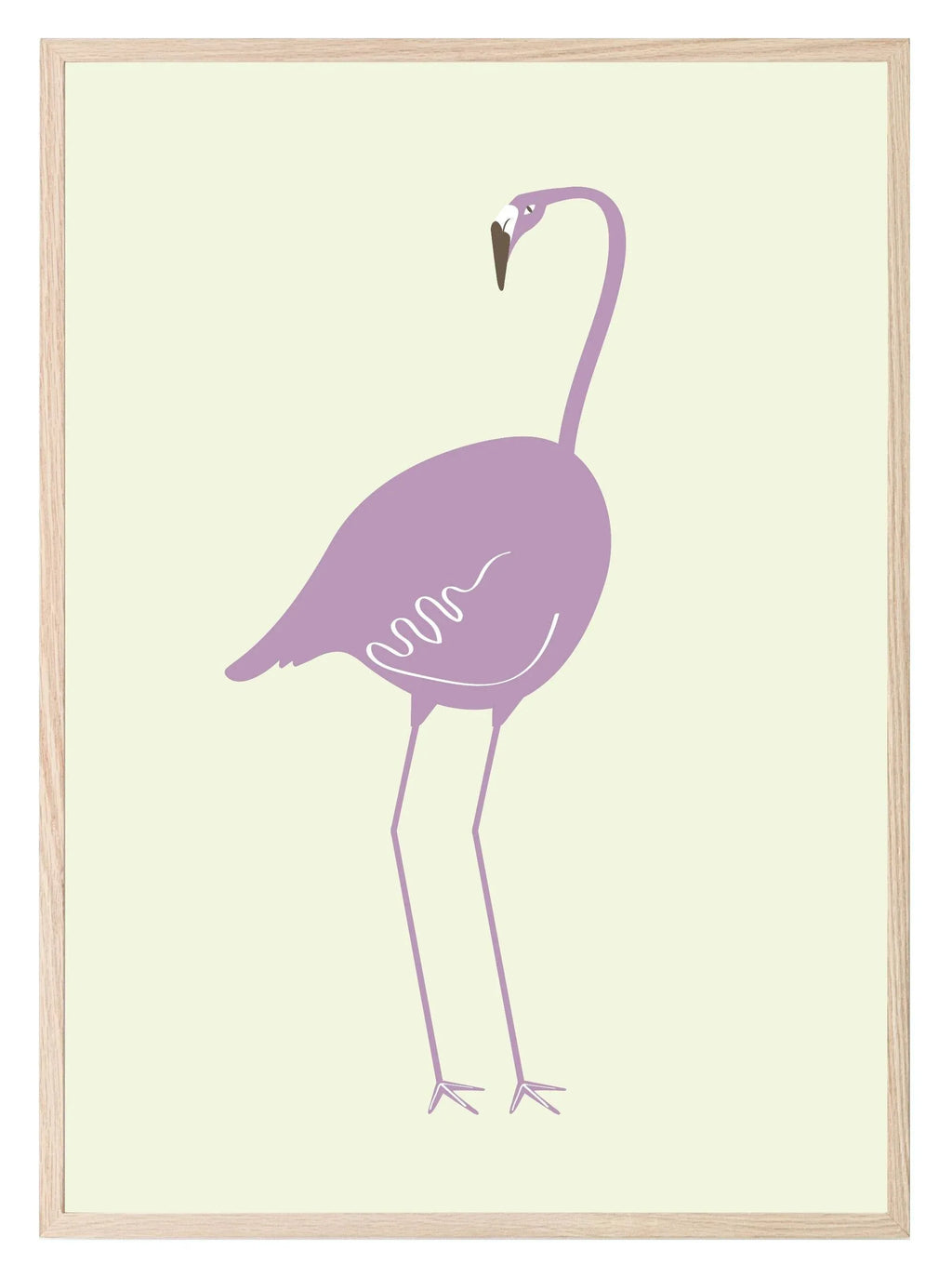 Purple Flamingo Print - Larosier Prints