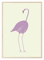 Purple Flamingo Print - Larosier Prints