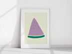 Purple Watermelon Slice Print - Larosier Prints