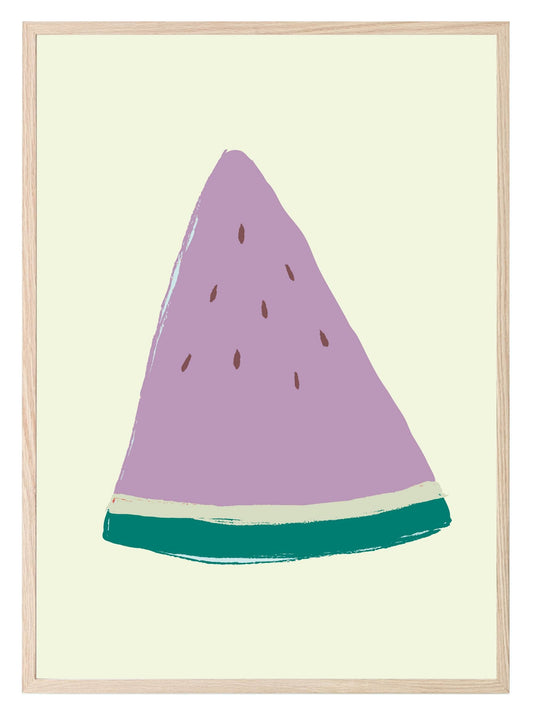 Purple Watermelon Slice Print