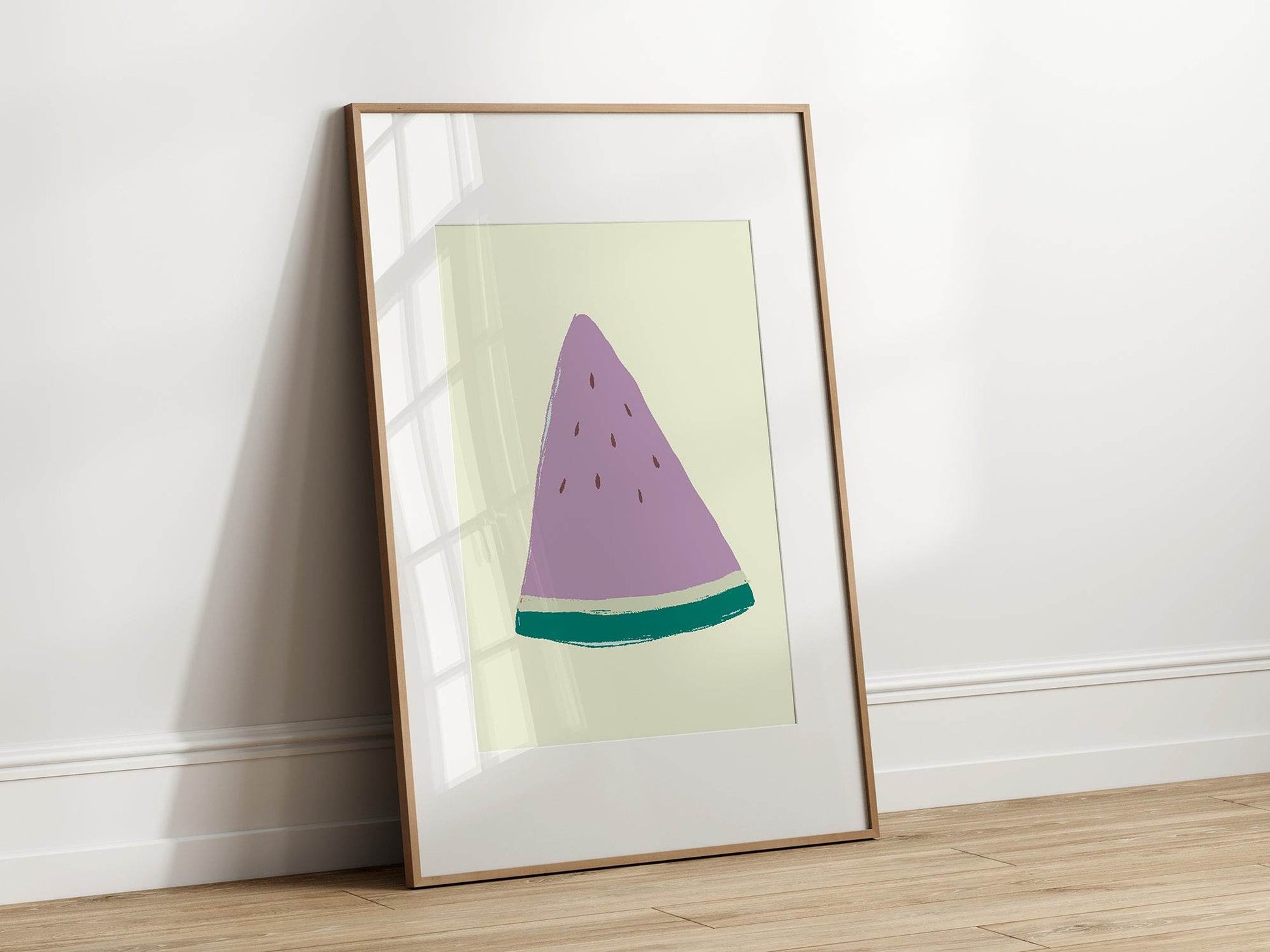 Purple Watermelon Slice Print