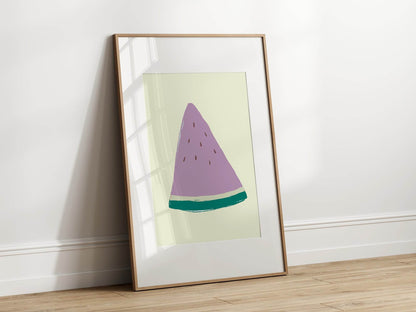 Purple Watermelon Slice Print