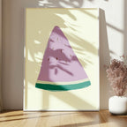 Purple Watermelon Slice Print - Larosier Prints