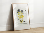 Compliments Of The Season Floral Print | Vase With Flowers Wall Art - Larosier Prints