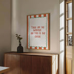 These Are My Monkeys and This Is My Circus Print | Funny Quote Wall Art - Larosier Prints