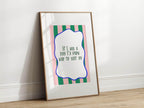 If I Was a Bird I'd Know Who to Sh*t On Print | Funny Quote Wall Art - Larosier Prints