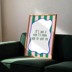 If I Was a Bird I'd Know Who to Sh*t On Print | Funny Quote Wall Art - Larosier Prints