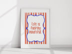 Life Is F***ing Beautiful Print | Bold Motivational Wall Art - Larosier Prints