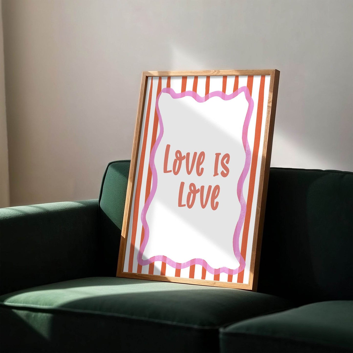 Love Is Love Print | Pride Wall Art | LGBTQ+ Affirmation Quote