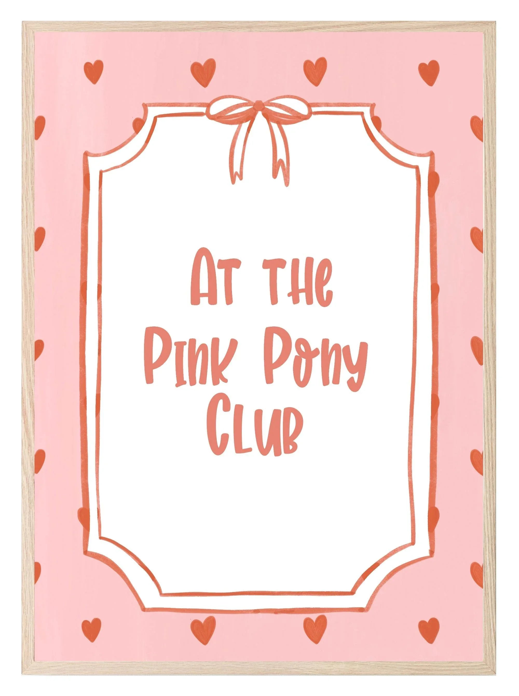 At The Pink Pony Club Print - Larosier Prints