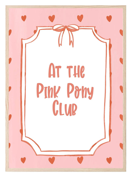 At The Pink Pony Club Print - Larosier Prints