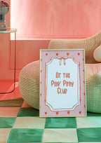 At The Pink Pony Club Print - Larosier Prints