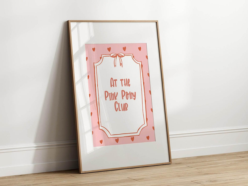 At The Pink Pony Club Print - Larosier Prints