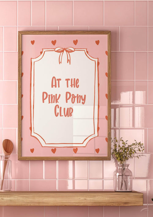 At The Pink Pony Club Print - Larosier Prints