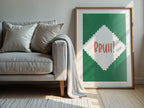 Bruh Print | Funny Minimalist Wall Art | Internet Slang Aesthetic - Larosier Prints