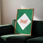Bruh Print | Funny Minimalist Wall Art | Internet Slang Aesthetic - Larosier Prints