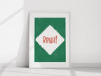 Bruh Print | Funny Minimalist Wall Art | Internet Slang Aesthetic - Larosier Prints