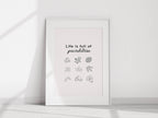 Life Is Full of Pastabilities Print | Funny Food Quote Wall Art | Kitchen Décor - Larosier Prints
