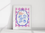 Sundays Are Made for Croissants Print | French-Inspired Breakfast Art | Cosy Kitchen Décor - Larosier Prints