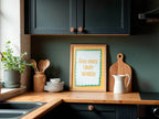 Easy Peasy Lemon Squeezy Print | Fun Kitchen Wall Art | Yellow & Green - Larosier Prints