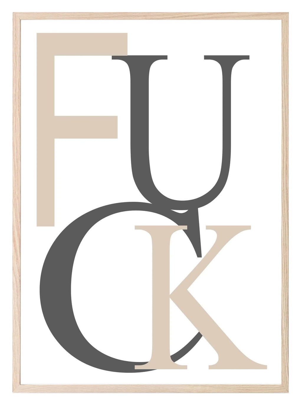 Abstract Swear Print | Sweary Wall Art - Larosier Prints