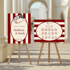 Red Rose & Bird Wedding Open Seating Sign – ceremony or reception sign, image 5