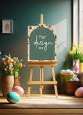 Forest Green Floral Arch Custom Bespoke Easter Party Sign - Larosier Prints