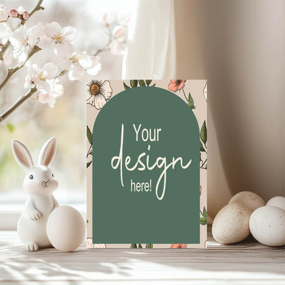 Forest Green Floral Arch Custom Bespoke Easter Party Sign