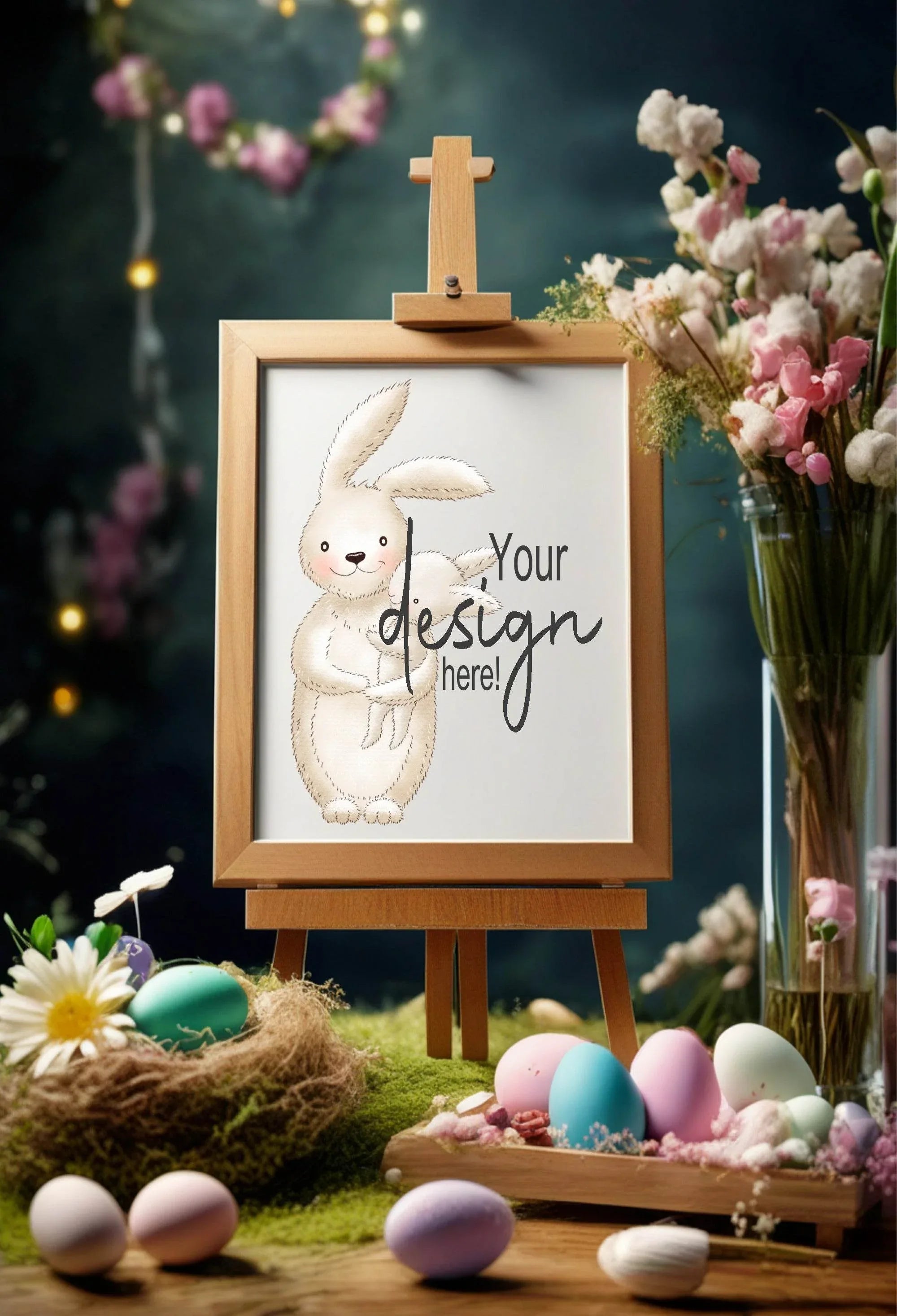 Some Bunny Custom Bespoke Easter Party Sign - Larosier Prints