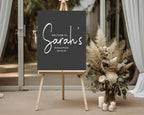 Minimalist Noir Welcome Divorce Party Sign - Larosier Prints