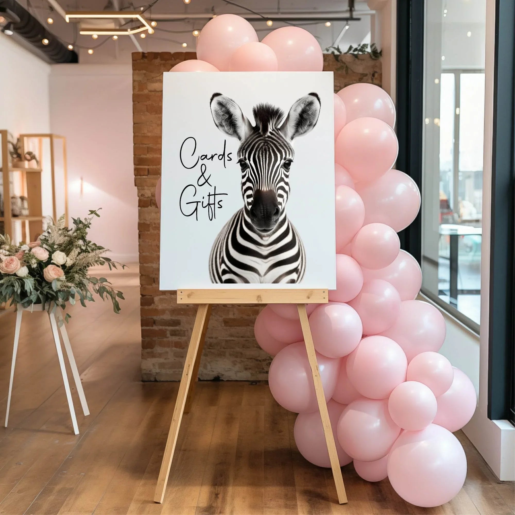 Wild One Cards & Gifts Birthday Party Sign - Larosier Prints