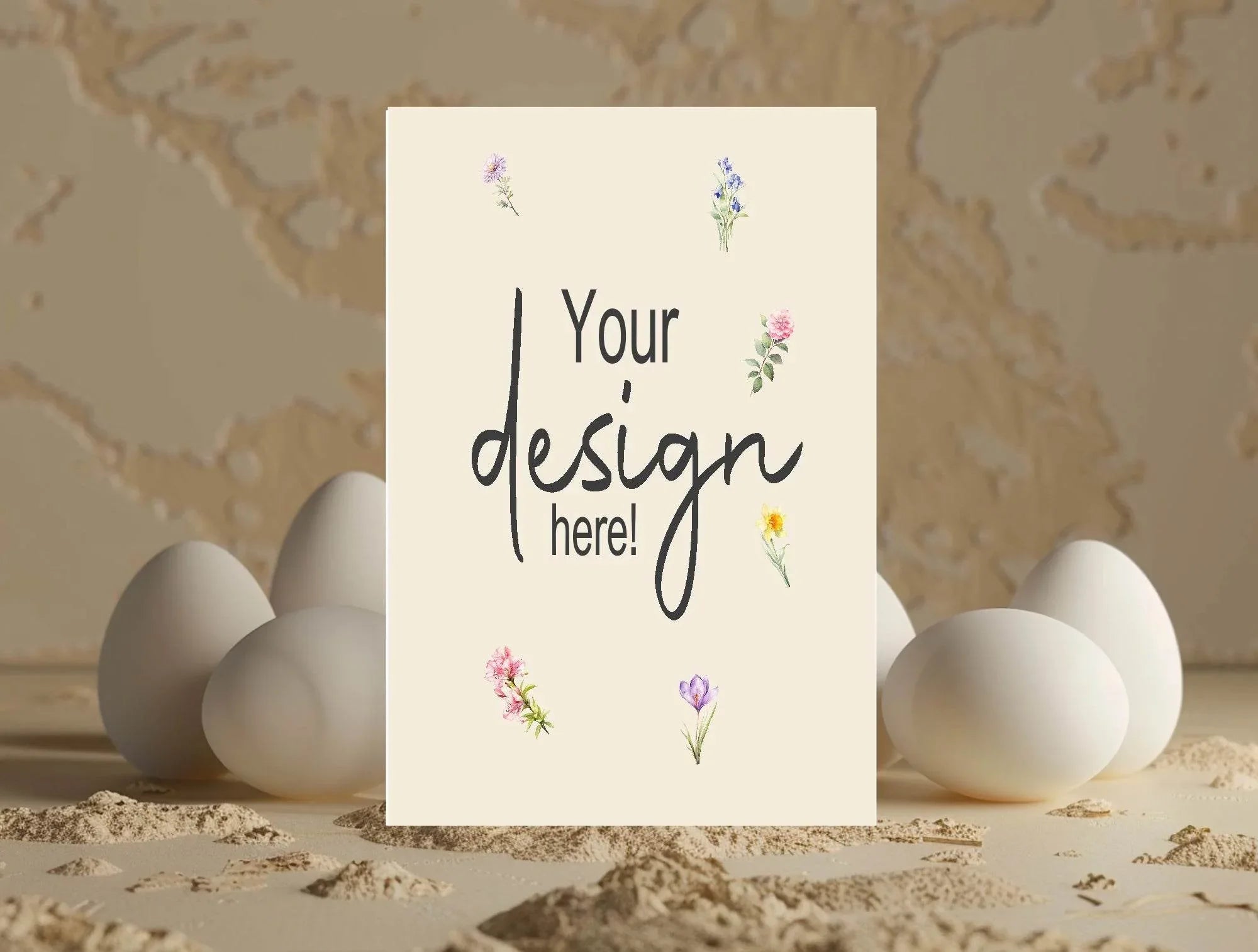 Spring Flowers Custom Bespoke Easter Party Sign - Larosier Prints