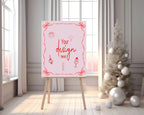Pink & Red Christmas Party Invitations & Envelopes | Pack of 10 - Larosier Prints