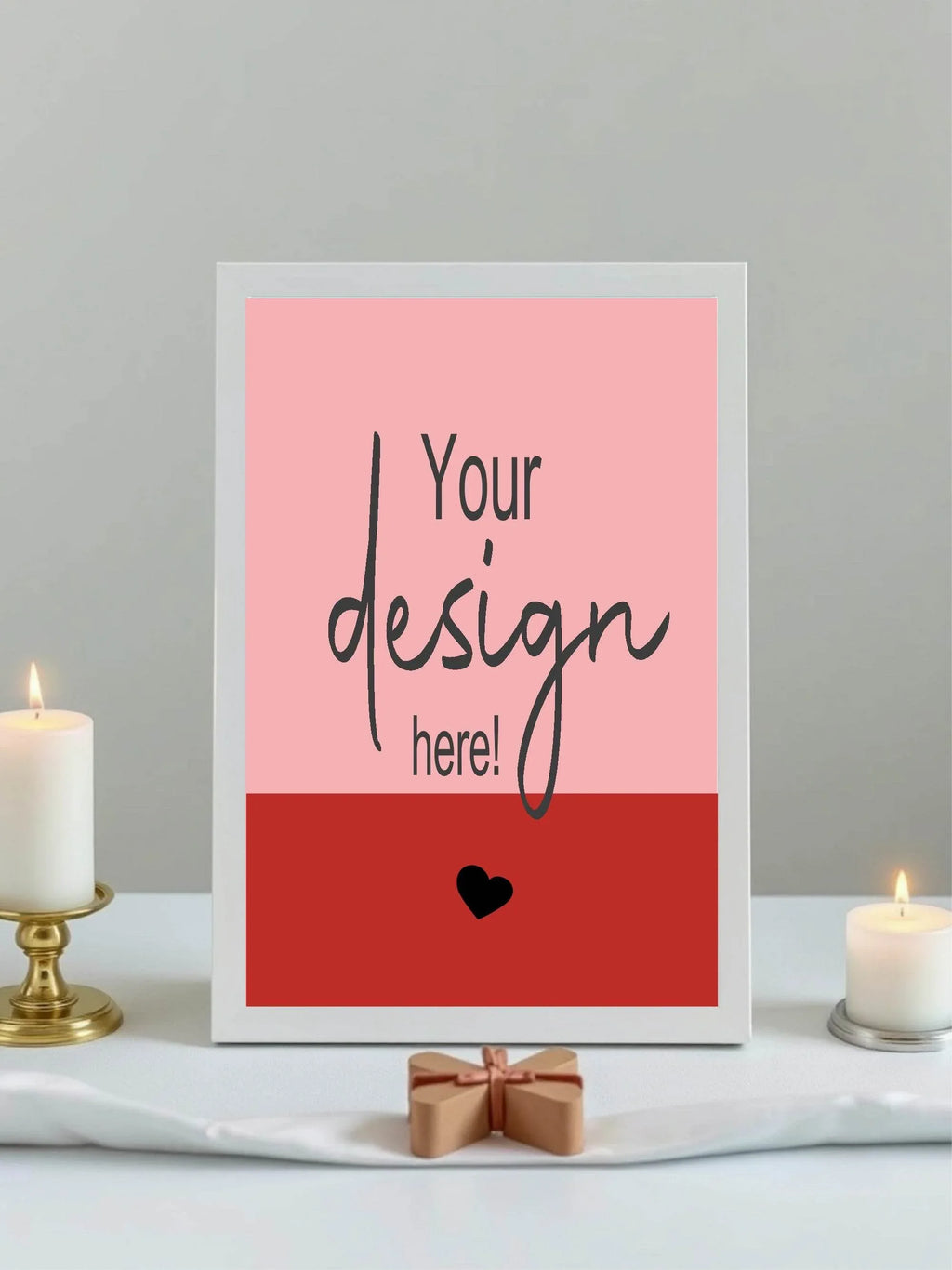 Red & Pink Custom Bespoke Christening | Baptism Party Sign - Larosier Prints