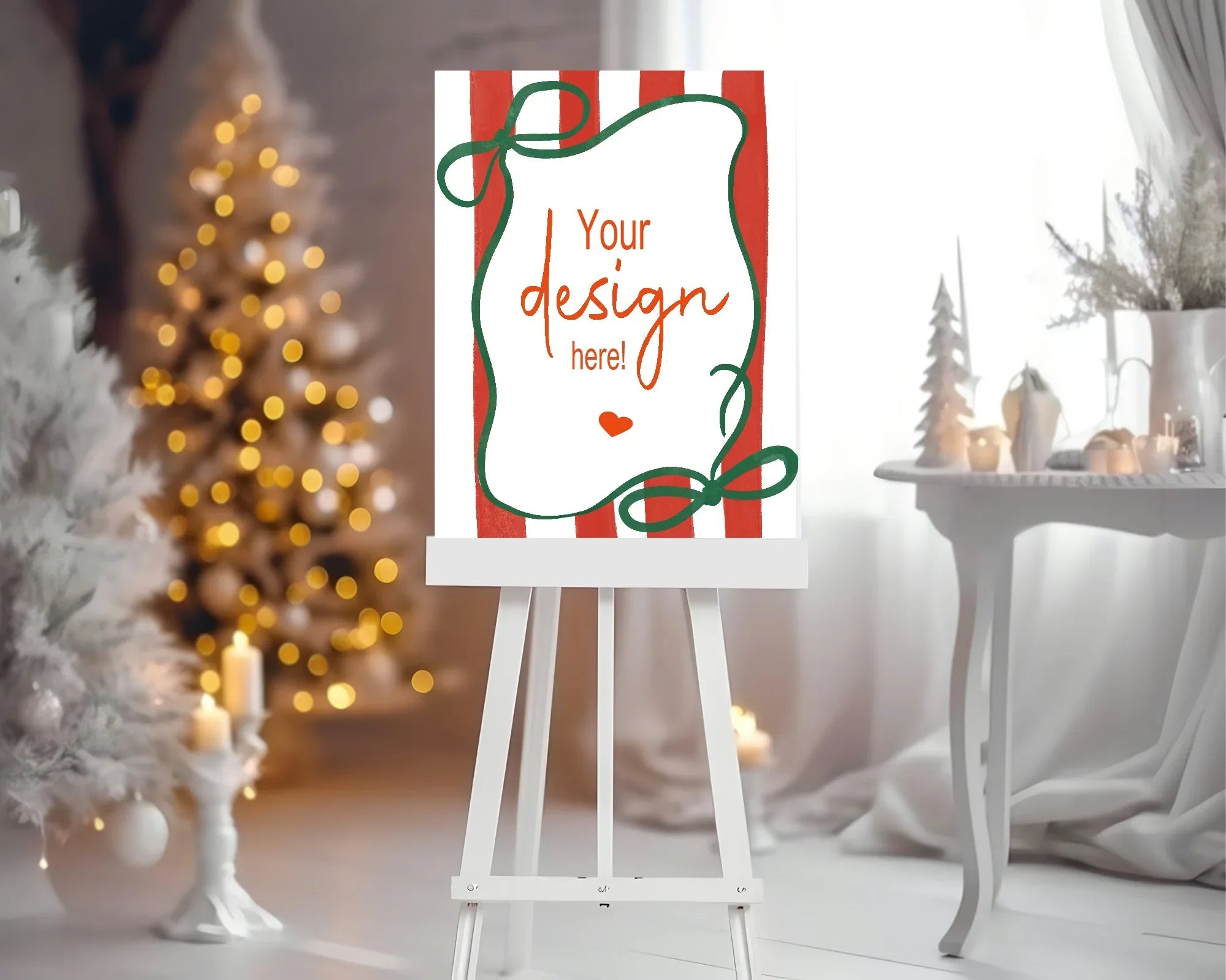 Red Stripe Custom Party Sign - Larosier Prints