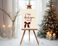Red Velvet Bow Custom Party Sign - Larosier Prints