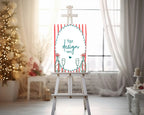 Wine Welcome Christmas Party Sign - Larosier Prints